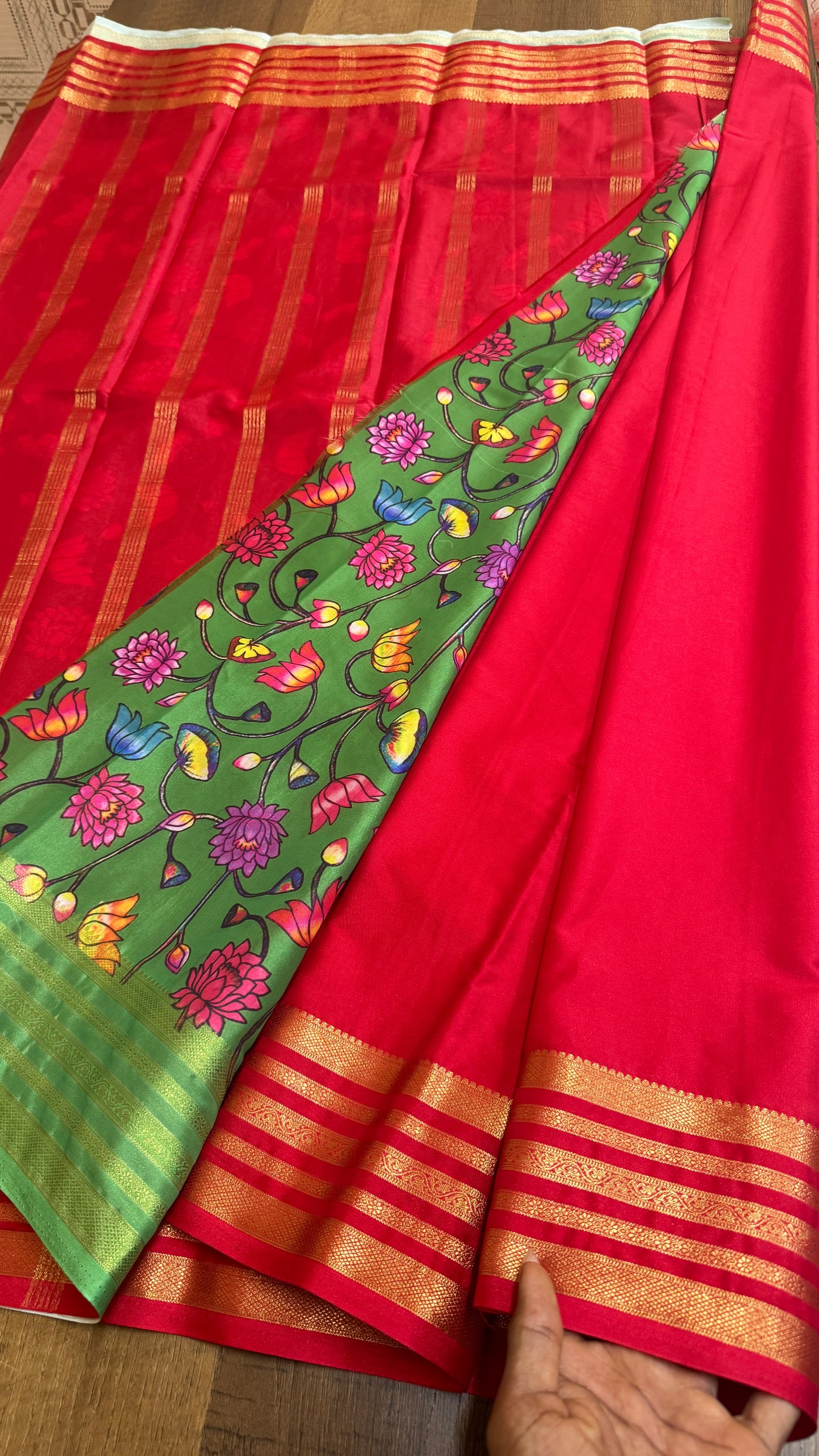 Mysore Crape - Floral Blouse - VARAHI001