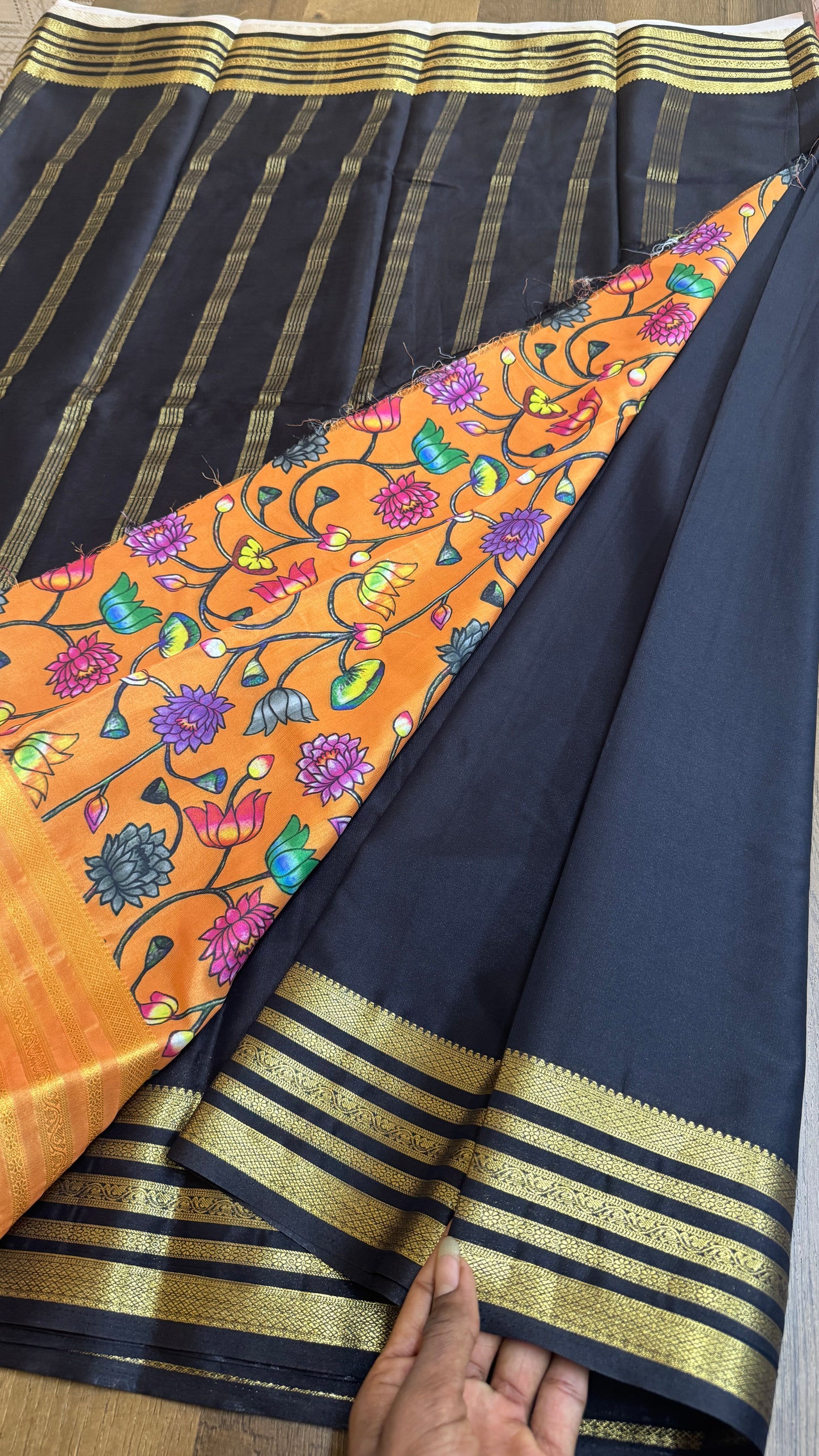 Mysore Crape - Floral Blouse - VARAHI001