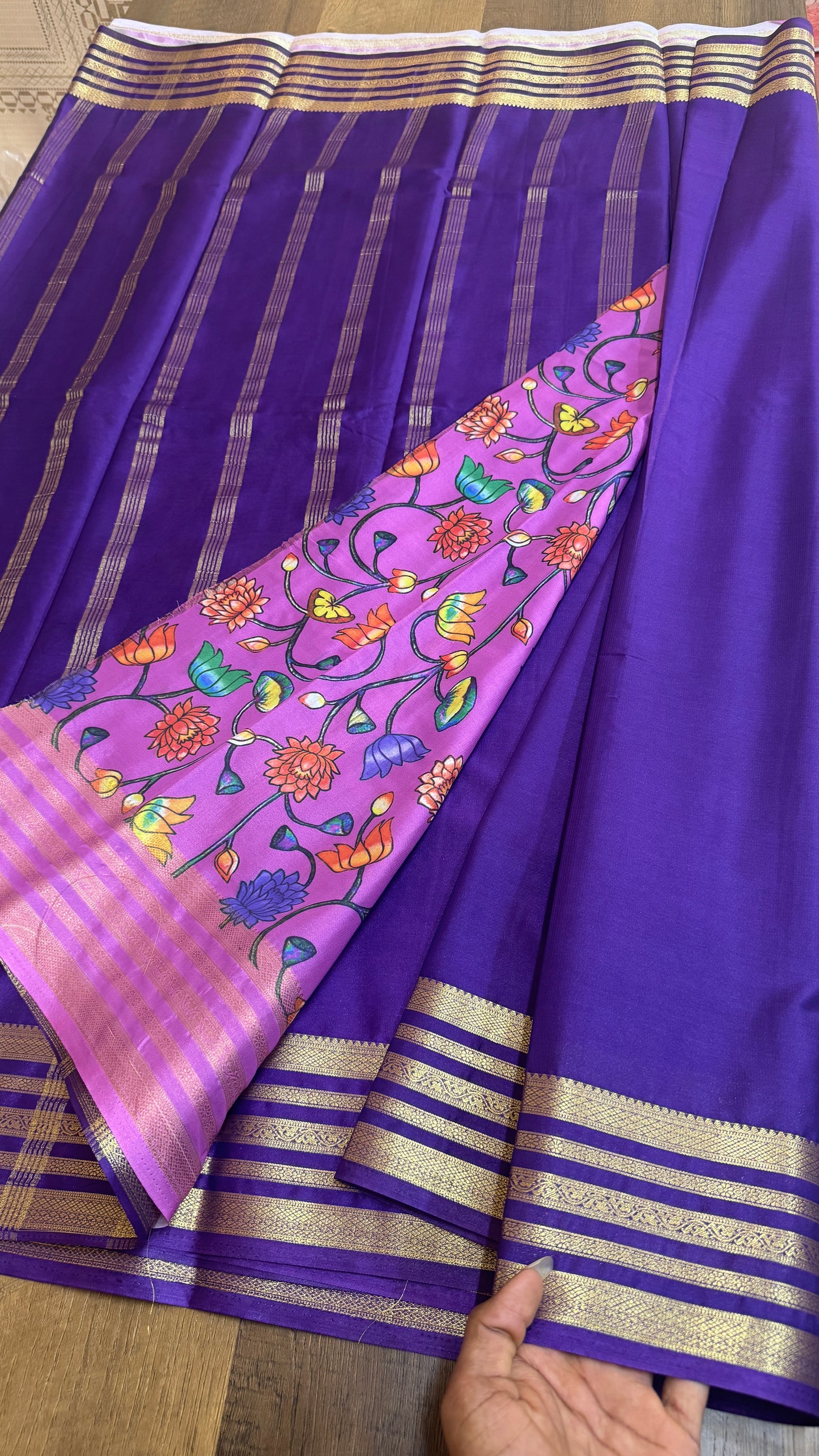 Mysore Crape - Floral Blouse - VARAHI001