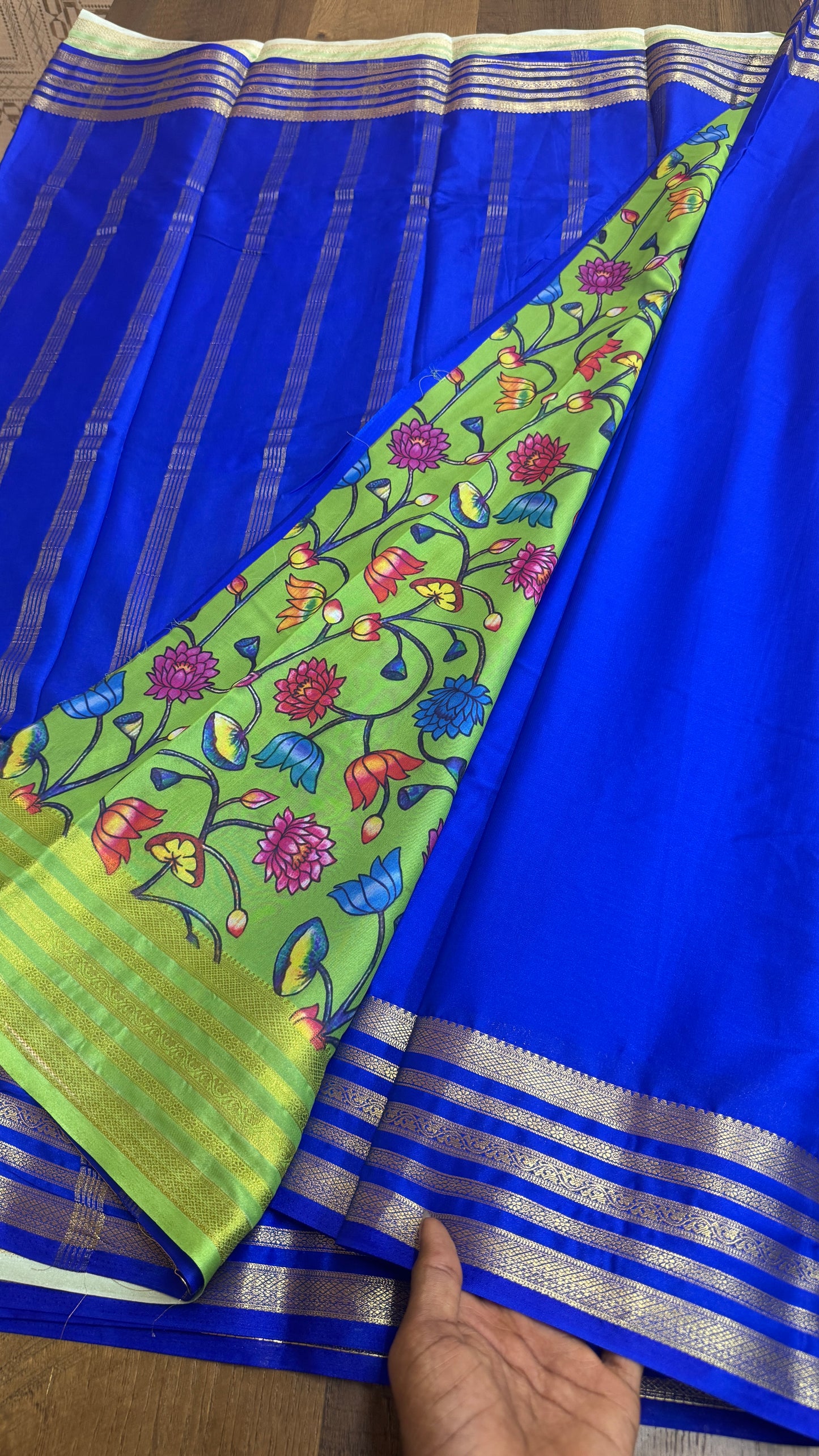 Mysore Crape - Floral Blouse - VARAHI001